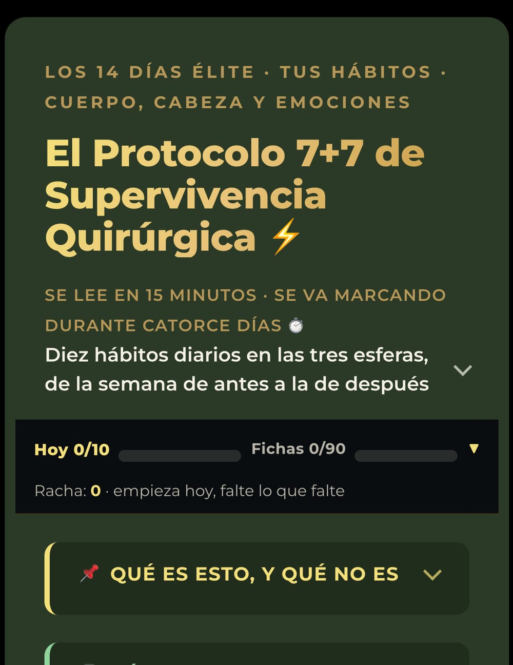 La portada de Los 14 Días Élite abierta en el teléfono