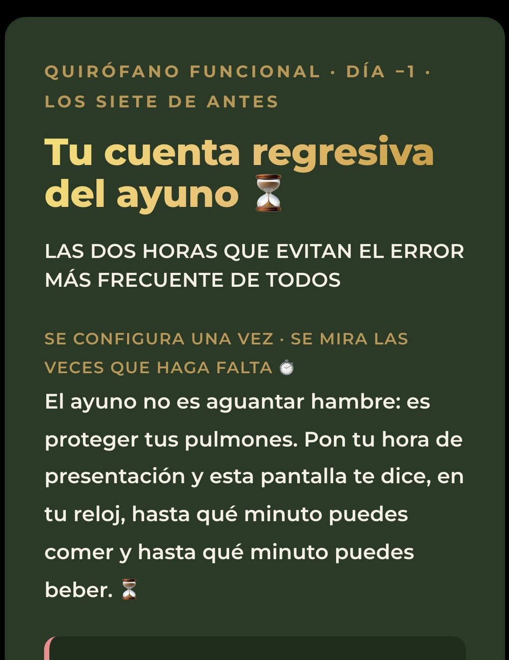 La pantalla del ayuno: hasta qué hora puedes tomar cada cosa